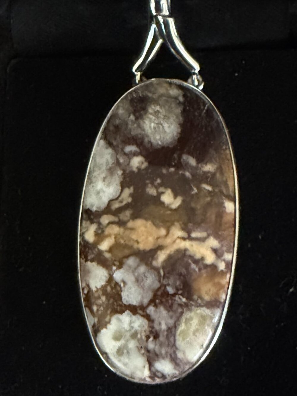 .925 Silver Earthstone Pendent